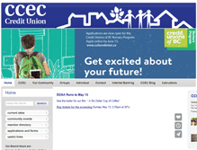 Tablet Screenshot of ccec.bc.ca